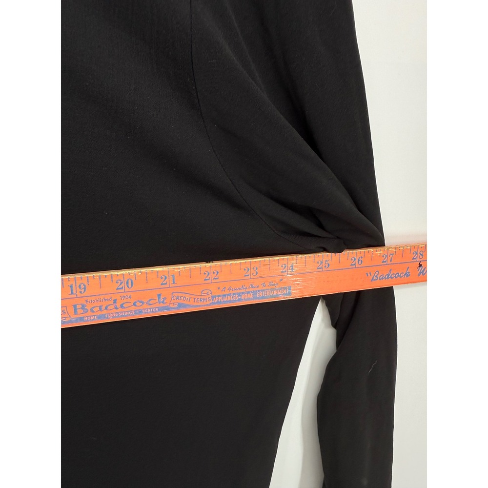 Eileen Fisher Top Woman 2X Black 100% Silk Scoop Neck Long Sleeve Minimalist - Picture 7 of 7